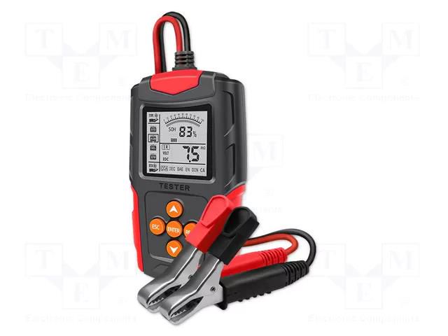 Tester: rechargeable batteries; 150x90x35mm; VDC: 12÷24V QOLTEC QOLTEC-52484