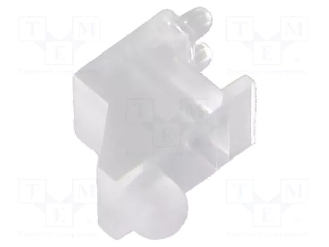 Fiber for LED; Ø3mm; Front: convex; angular,with PCB mounting BIVAR SLP3-300-100-R