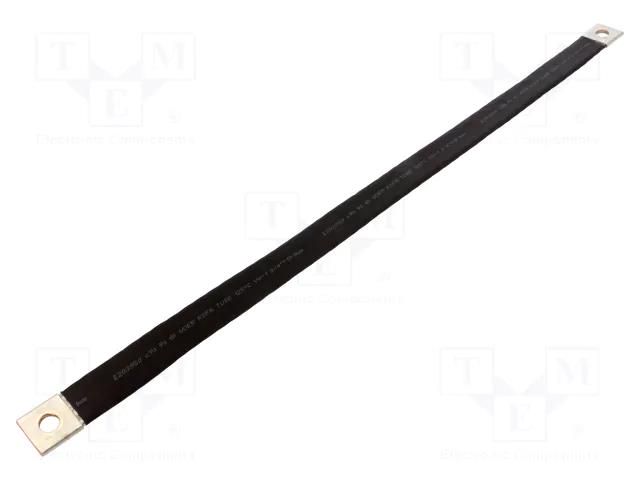 Braids; insulated earthing tape; 35mm2; Ø1: 11mm; Ø2: 11mm; 195A CONNECT IKT-035-500-1111-D