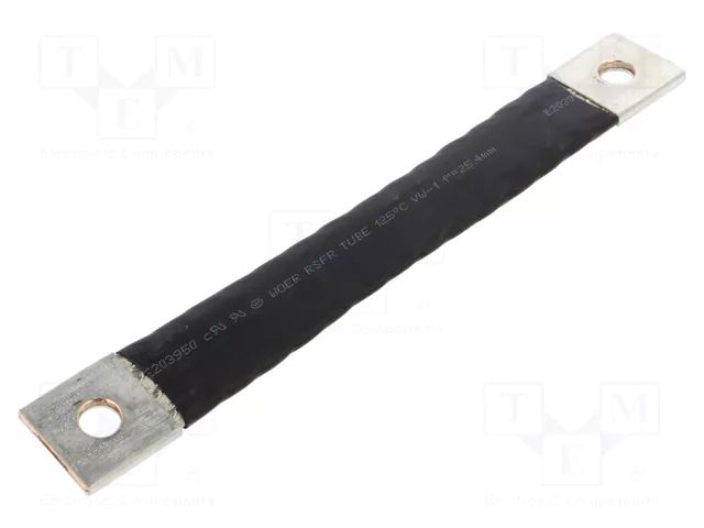 Braids; insulated earthing tape; W: 30mm; 50mm2; Ø1: 11mm; Ø2: 11mm CONNECT IKT-050-200-1111-D