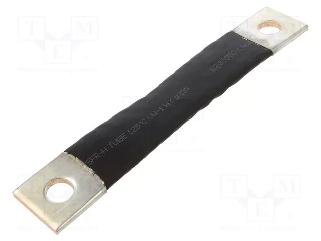 Braids; insulated earthing tape; 120mm2; Ø1: 17mm; Ø2: 17mm; 420A CONNECT IKT-120-200-1717-D