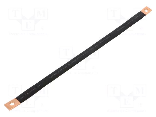Braids; insulated earthing tape; 10mm2; Ø1: 7mm; Ø2: 7mm; 75A; IST CONNECT IST-010-300-0707-D