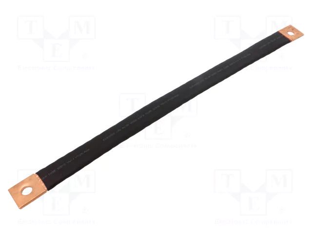 Braids; insulated earthing tape; 70mm2; Ø1: 13mm; Ø2: 13mm; 290A CONNECT IST-070-500-1313-D