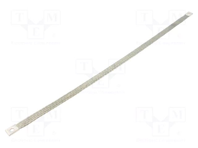Braids; earthing tape; 10mm2; Ø1: 7mm; Ø2: 7mm; 75A; L: 500mm; KT CONNECT KT-010-500-0707-D