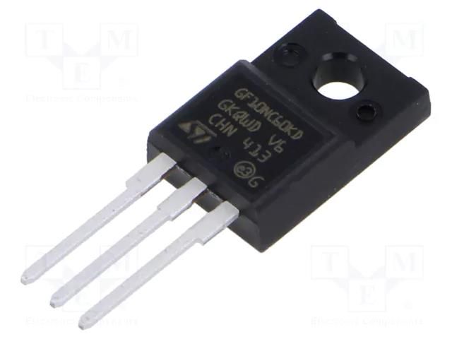 Transistor: IGBT; 600V; 6A; 25W; TO220FP STMicroelectronics STGF10NC60KD