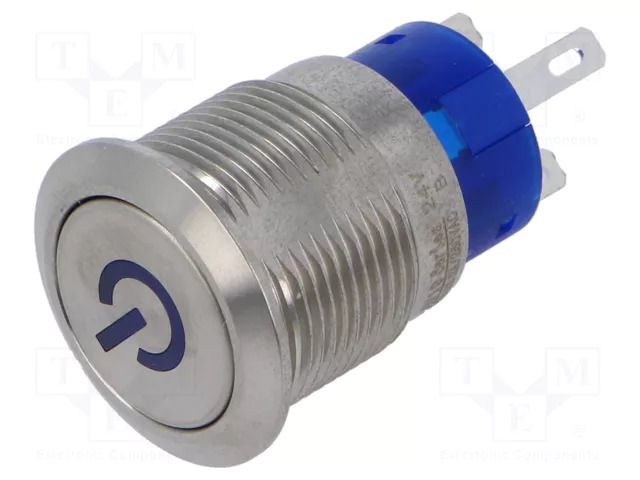 Switch: vandal resistant; Pos: 2; SPST; 3A/250VAC; IP67; OFF-ON TE Connectivity 3-2213766-9