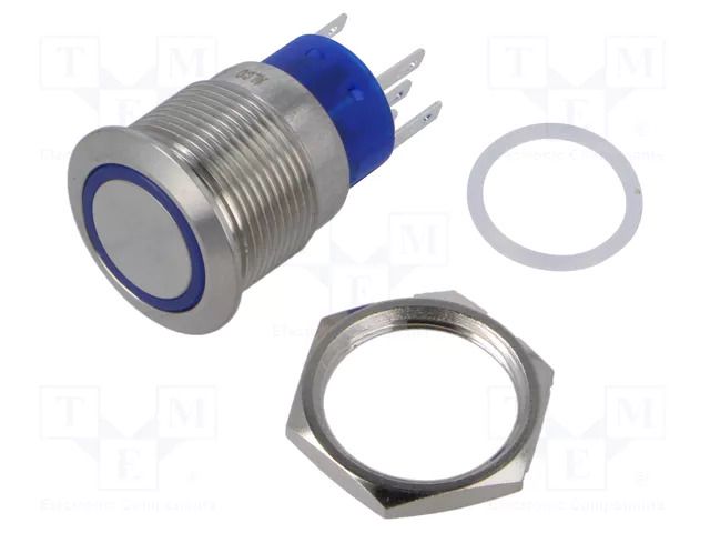 Switch: vandal resistant; Pos: 2; SPST; 3A/250VAC; IP67; OFF-ON TE Connectivity 3-2213767-7