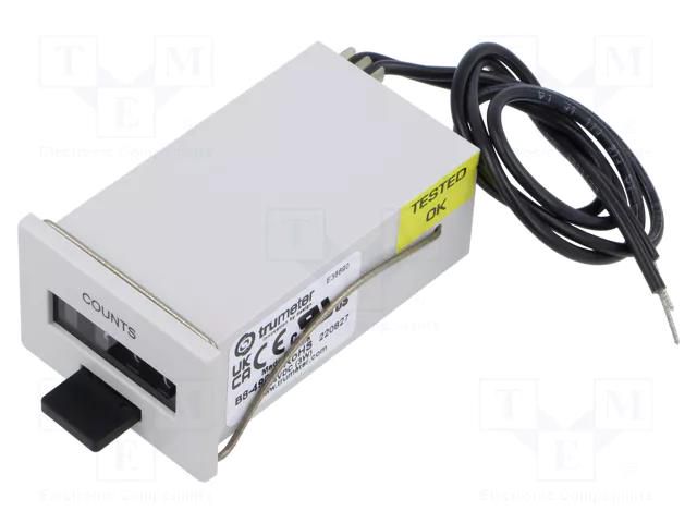 Counter: electromechanical; mechanical indicator; pulses; 9999 TRUMETER B8-4904