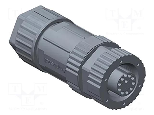 Connector: M12; plug; PIN: 4; female; A code-DeviceNet / CANopen AMPHENOL LTW 12P-04BFFA-SL8001