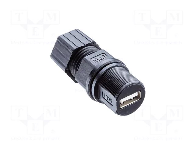 PIN: 4; for panel mounting,front side nut AMPHENOL LTW UA-20BMFA-SL8001