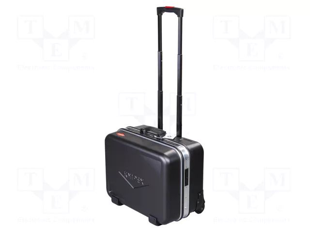 Case; tool case; with wheels; black; ABS; 510x410x270mm KNIPEX KNP.002141LE