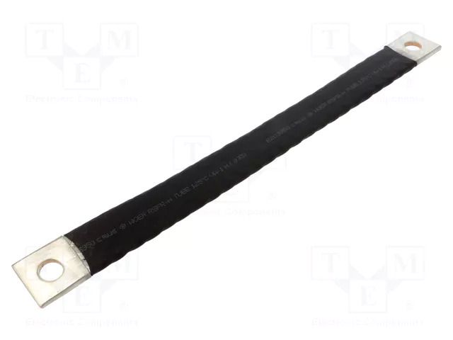 Braids; insulated earthing tape; W: 40mm; 120mm2; Ø1: 17mm; Ø2: 17mm CONNECT IKT-120-300-1717-D