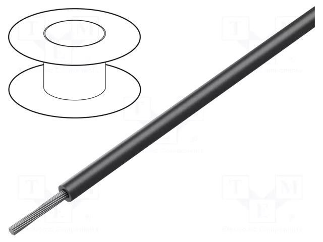 Wire; SiF; 1x16mm2; stranded; Cu; silicone; black; -60÷180°C TKD TKD-2500466