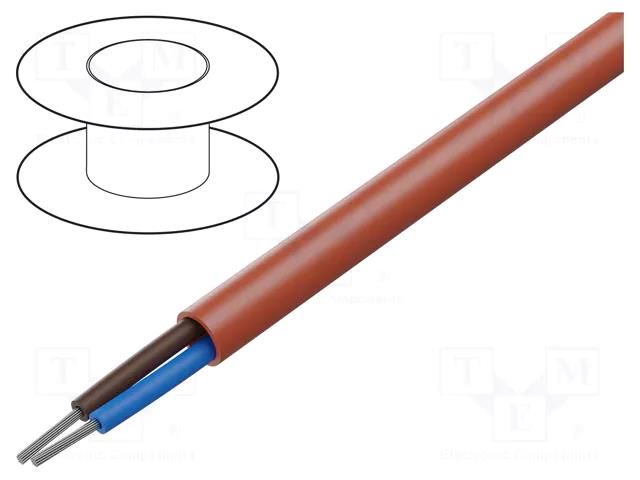 Wire; SiHF-J; 2x6mm2; Cu; stranded; silicone; red; -60÷180°C TKD TKD-2500163