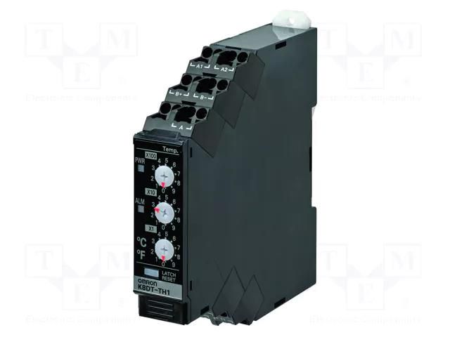 Temperature monitoring relay; temperature; 24VAC; 24VDC; IP20 OMRON K8DT-TH1TD