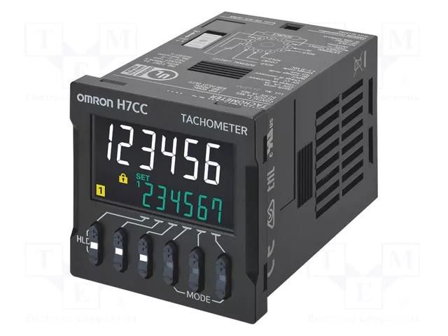 Counter: electronical; LCD; pulses; -99999÷999999; SPDT; 12÷48VDC OMRON H7CC-R11WD