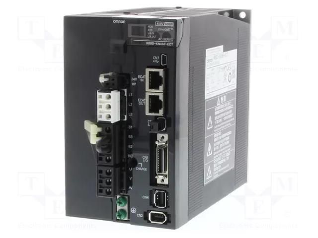 Module: servo drive; 600W; 400VAC; R88D; EtherCAT OMRON R88D-KN06F-ECT
