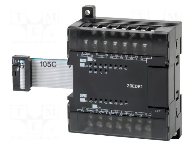 Module: extension; OUT: 8; IN: 12; OUT 1: relay; IN 1: digital OMRON CP1W-20EDR1