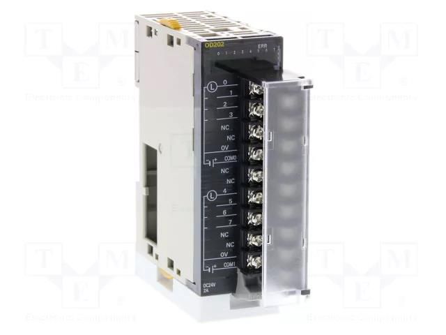 Module: extension; OUT: 8; OUT 1: PNP,transistor; 24VDC; 2A OMRON CJ1W-OD202