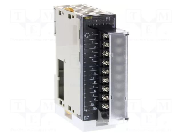 Module: extension; OUT: 16; OUT 1: PNP,transistor; 24VDC; 500mA OMRON CJ1W-OD212