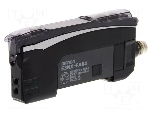 Sensor: optical fiber amplifier; PNP; Connection: M8 male; 100mA OMRON E3NX-FA54