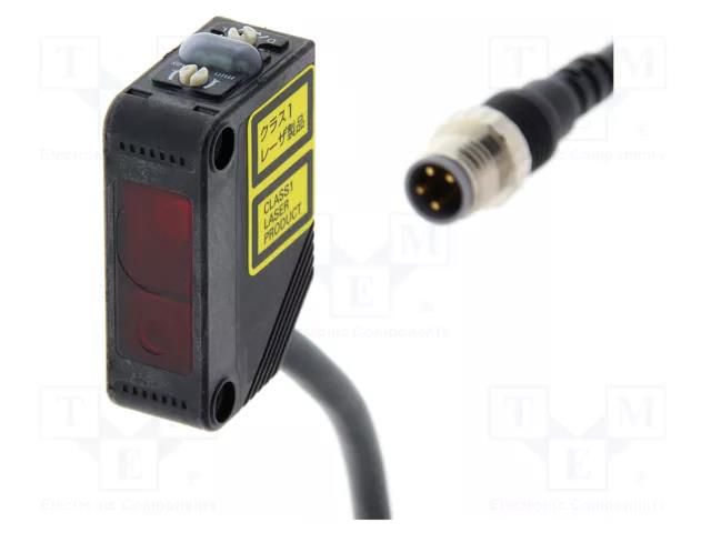 Sensor: laser; Range: 20÷300mm; PNP; DARK-ON,LIGHT-ON; 100mA; PBT OMRON E3Z-LL81-M3J-03M