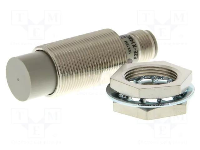 Sensor: inductive; OUT: 2-wire NO; 0÷14mm; 12÷24VDC; M18; IP67 OMRON E2E-X14MD1-M1G