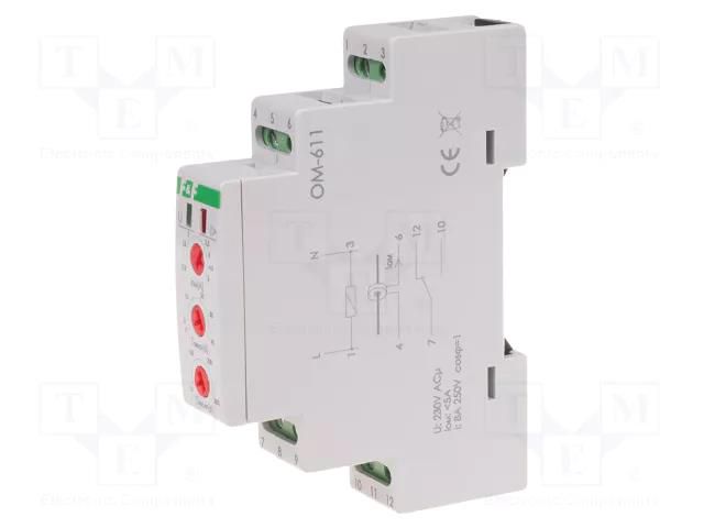 Power  limiter; reactive power,active power; 230VAC; 2÷40s; IP20 F&F OM-611