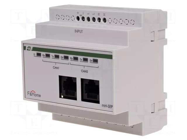 Galvanic isolator; for DIN rail mounting; 24VDC; IP20; F&Home F&F MH-SEP