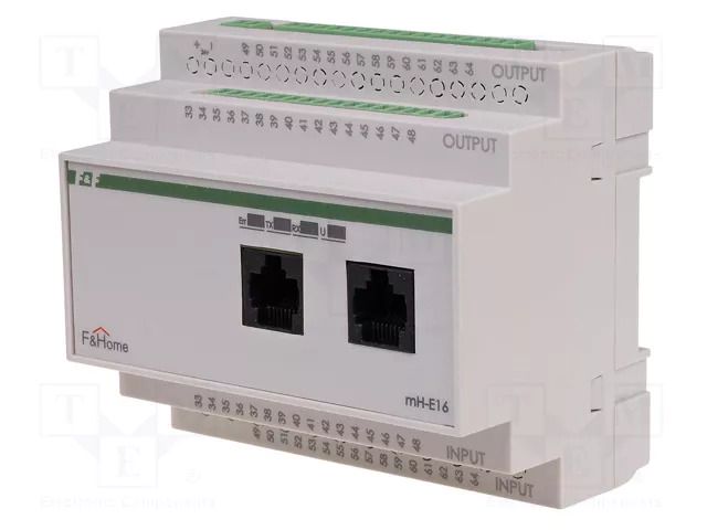 Blinds controller; for DIN rail mounting; 24VDC; IP20; F&Home F&F MH-E16-1