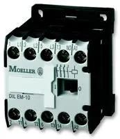 CONTACTOR, 3PST-NO, 240VAC, 22A, DIN DILEM-10(230V50HZ,240V60HZ)