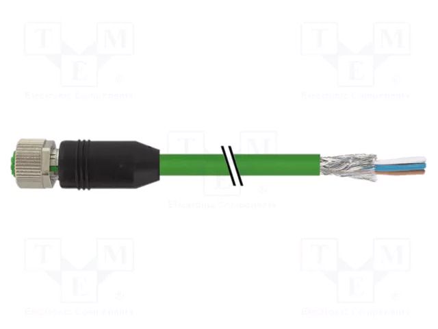 Cable: for sensors/automation; M12; PIN: 8; straight; 10m; plug MURRELEKTRONIK 7000-15551-8311000