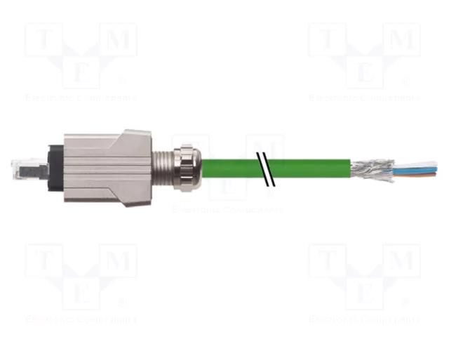 Connecting cable; male,RJ45; 7000; IP65; 60VDC; 1.76A; 7.5m; PIN: 4 MURR ELEKTRONIK 7000-74601-7940750