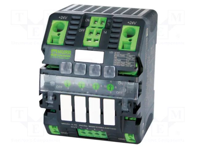 Module: power module; for DIN rail; 24VDC; 4A; 24VDC; IP20; OUT: 4 MURRELEKTRONIK MURR-MICO-4.10-4CH