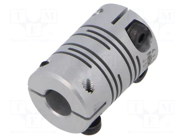 Coupling; Ø: 12mm; Ø1: 12mm; Ø2: 5mm; aluminium ELESA+GANTER 224612B45AL