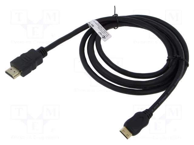 Cable; HDMI plug,mini HDMI plug; PVC; HDCP 2.2,HDMI 2.0; Len: 1m Goobay GOOBAY-74081