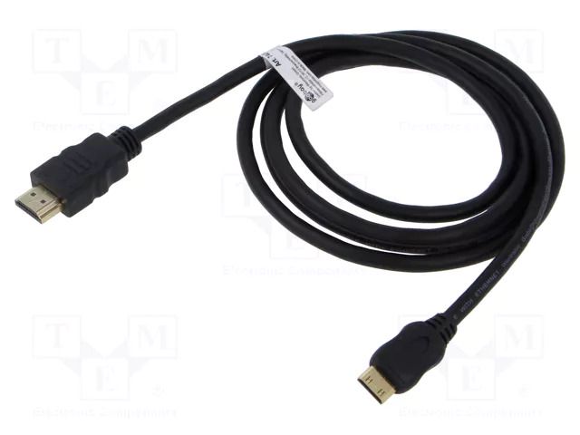Cable; HDMI plug,mini HDMI plug; PVC; HDCP 2.2,HDMI 2.0; Len: 2m Goobay GOOBAY-74083