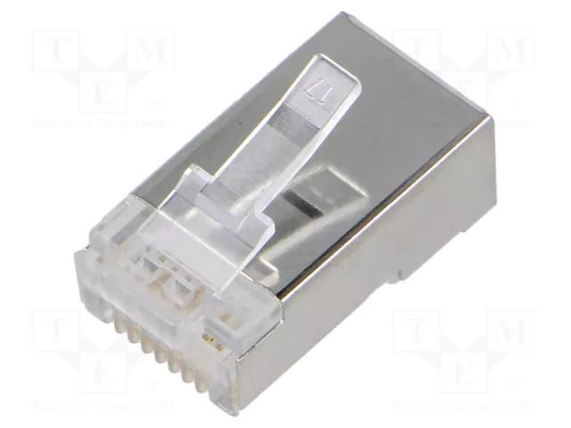 Connector: RJ45; plug; PIN: 8; Cat: 6a; 8p8c; for cable; IDC,crimped MH CONNECTORS MHRJC6AR21NN
