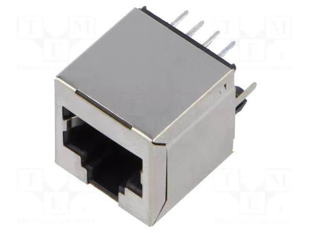 Connector: RJ45; socket; PIN: 8; Cat: 6; shielded; 8p8c; THT; straight MH CONNECTORS MHRJJC6NFVS1