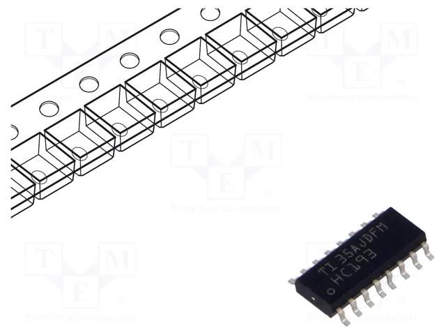 IC: digital; 4bit,binary up/down counter,synchronous; SMD; HC TEXAS INSTRUMENTS SN74HC193DR