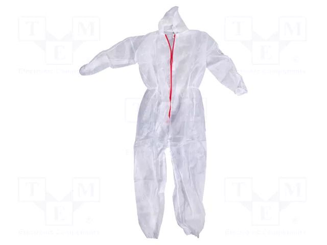 Painting suit; Size: XXXL; white; with a hood SOLID TOOLS SOLID-5899