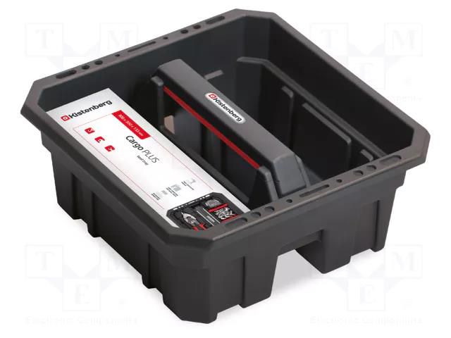 Cargo tool tray; polymer; CARGO PLUS; 300x300x133mm KISTENBERG KCA30S