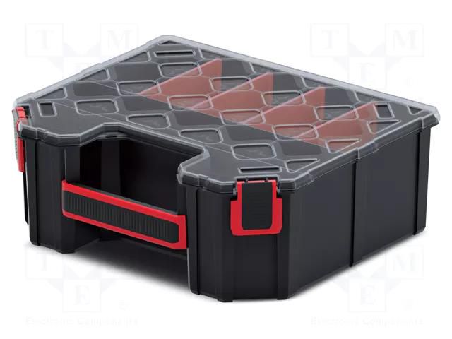 Container: collective; with partitions; black; high; TAGER KISTENBERG KTG302510S