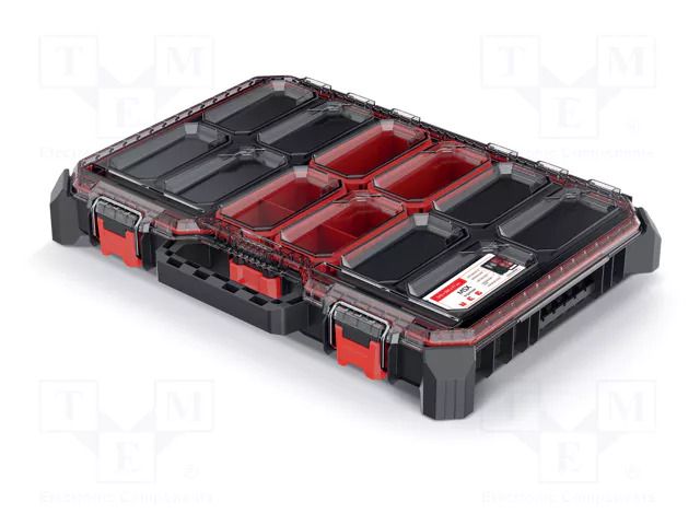 Container: collective; with boxes; black; low; 543x368x77mm; MSX KISTENBERG KMX55408B