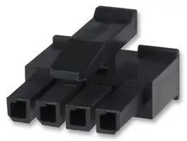 CONNECTOR HOUSING, RCPT, 4 WAY, NYLON 1445022-4