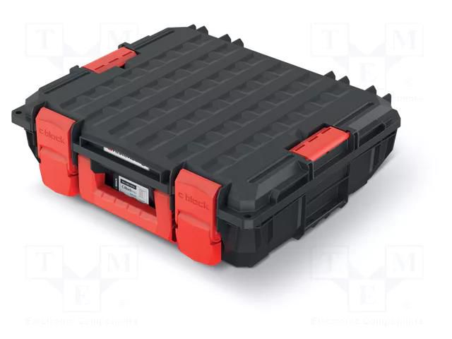 Case; tool case; with foam; black; polymer; C BLOCK PRO; 25kg KISTENBERG KXC454015P