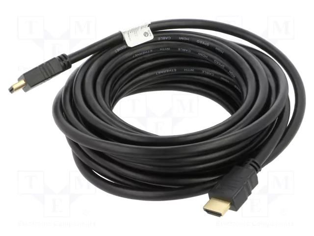 Cable; HDMI plug,both sides; PVC; 7.5m; black; HDMI 1.4; Core: CCS LANBERG CA-HDMI10CC-0075BK