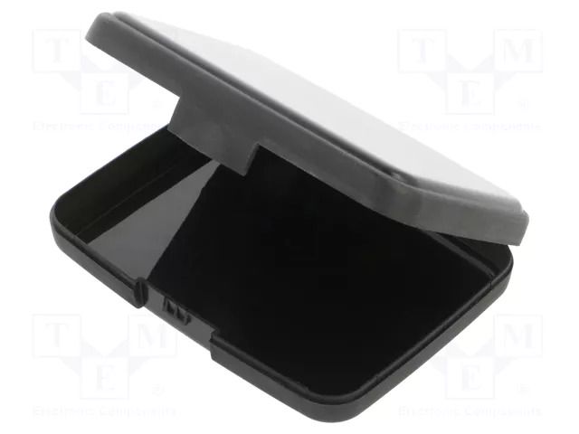 Container: box; protective; ESD; black; polypropylene; 97x71x20mm ANTISTAT ATS-025-0003