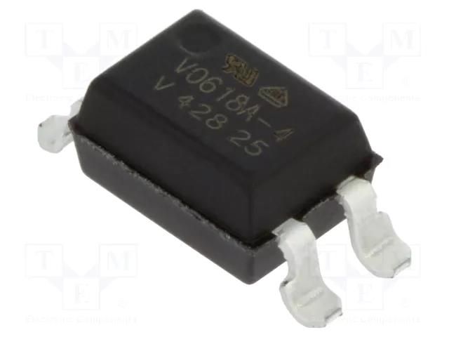 Optocoupler; SMD; Ch: 1; OUT: transistor; Uinsul: 5.3kV; Uce: 80V VISHAY VO618A-4X017T