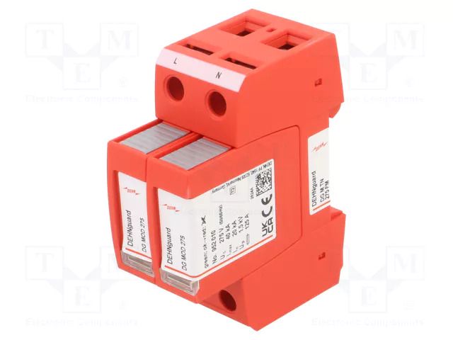 Surge arrester; Type 2; Poles: 1+NPE; 20kA; for DIN rail mounting DEHN DEHN-952205